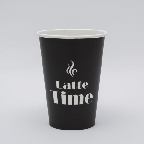 Kávés papírpohár time design